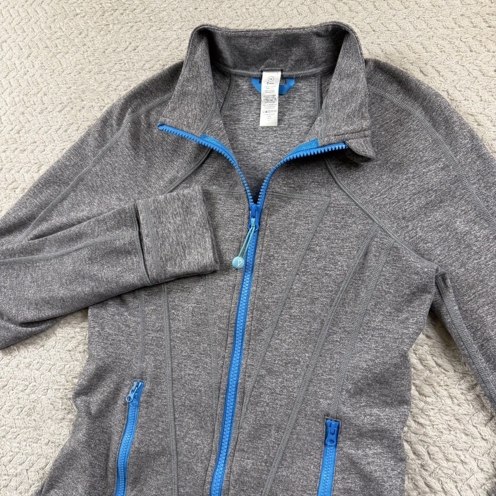 Ivivva By Lululemon Perfect Your Practice Jacket Gray Full Zip Size 14 Athletic
